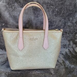 Rose Gold Glitter Tote Bag